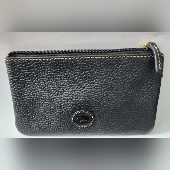 Dooney ID Black Zip Pouch Set